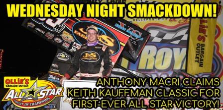 Anthony Macri picked up his first career win with the All Stars Wednesday at Port Royal (Chad Warner Photo) (Video Highlights from FloRacing.com)