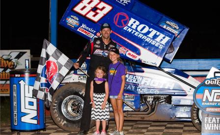 Daryn Pittman won the WoO elimination showdown at Cedar Lake Thursday (Trent Gower Photo) (Video Highlights from DirtVision.com)