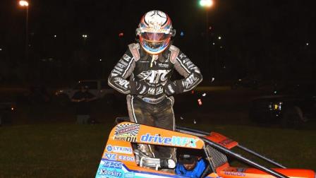 The triumphant victory for Bacon was the 32nd of his USAC AMSOIL National Sprint Car career, tying him with 1973 series champion, longtime USAC official and National Sprint Car Hall of Famer Rollie Beale for 12th all-time (David Nearpass Photo) (Video Highlights from FloRacing.com)