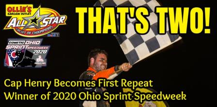 Cap Henry won this year's Ohio Speedweek stop at Wayne County (Dave Biro - DB3 Image) (Video Highlights from FloRacing.com)