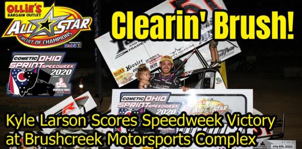 Kyle Larson Scores Ohio Sprint Speedweek Victory at Brushcreek Motorsports Complex