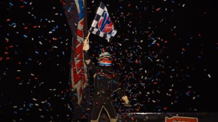 CJ Leary won the Indiana Sprintweek event at Kokomo Saturday (David Nearpass Photo) (Video Highlights from FloRacing.com)