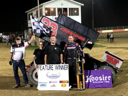 Seth Bergman picked up the Sprint Invaders win in Dubuque Thursday night 