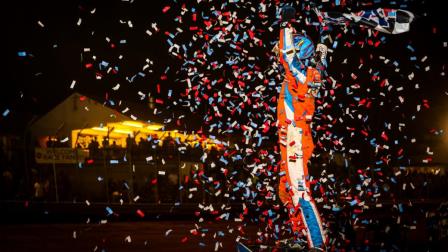 Tyler Courtney won the 2020 Eastern Midget Week finale on Saturday night at Lanco's Clyde Martin Memorial Speedway (DB3, Inc. Photo) (Video Highlights from FloRacing.com)