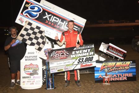 John Carney II won the ASCS Speedweek stop at Caney Valley Wednesday (Paul Arch Photo)