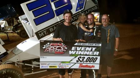 Colton Heath won the ASCS Speedweek finale at Diamond Park Speedway