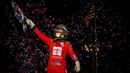 Cannon McIntosh won his second USAC NOS Energy Drink National Midget feature in his last three starts Friday night at Gas City I-69 Speedway (DB3, Inc. Photo) (Video Highlights from FloRacing.com)