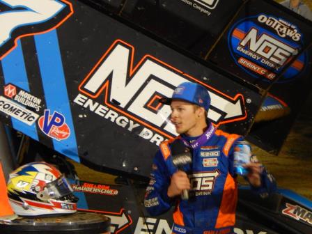 Sheldon in Victory Lane at Wayne County