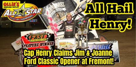 Cap Henry won the All Star opener at Fremont Speedway (Paul Arch Photo) (Video Highlights from FloRacing.com)