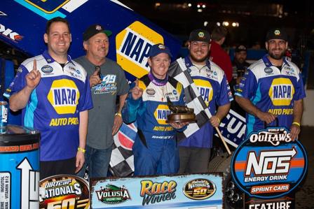 Brad Sweet won Friday's WoO opener at Volusia (Trent Gower Photo) (Video Highlights from DirtVision.com)
