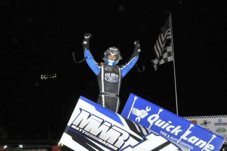 Bryan picked up his first NSL win at I-80 Speedway (Rob Kocak Photo)  