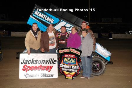 Jerrod in Victory Lane at Jacksonville (Mark Funderburk Racing Photo)