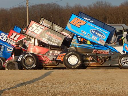 Cory Eliason (26), Ian Madsen (11), Hunter Schuerenberg (55) and Lucas Wolfe (07)