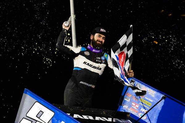 1-2 Punch: James McFadden Beats Kasey Kahne Racing Teammate Brad Sweet at Kokomo Speedway