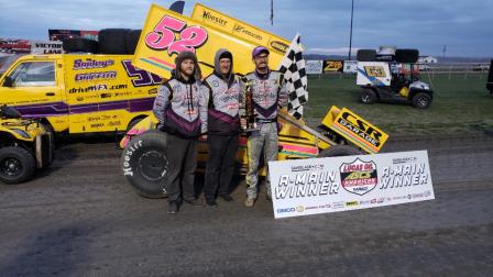 Blake Hahn won the ASCS stop at Park Jefferson Saturday night (ASCS Photo)