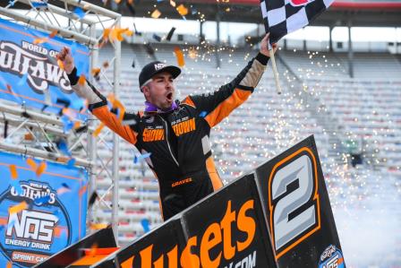 David Gravel swept the WoO weekend at Bristol (Trent Gower Photo) (Video Highlights from DirtVision.com)