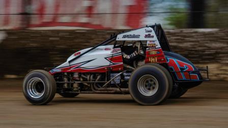 Robert Ballou (Rocklin, Calif.) won his first USAC AMSOIL National Sprint feature in 1,056 days on Saturday during #LetsRaceTwo at Eldora Speedway. (Ryan Sellers Photo) (Video Highlights from FloRacing.com)
