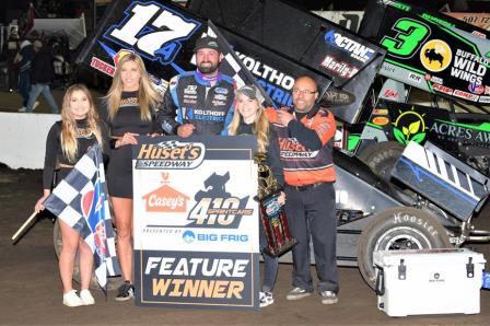 Austin McCarl picked up his sixth career win at Huset's (Rob Kocak Photo)