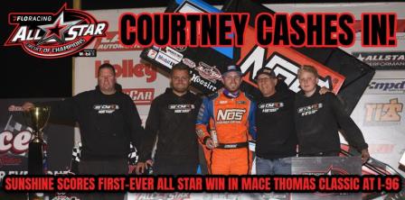 Tyler Courtney won the All Star stop at I-96 Speedway Friday (Chad Warner Photo) (Video Highlights from FloRacing.com)