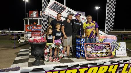 Scott Bogucki won the ASCS stop in Granite City Friday (ASCS Photo)