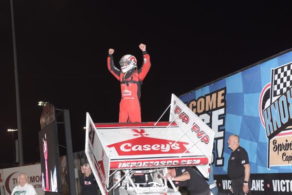 Brian Brown Sweeps Dual Features, Sets New One-Lap Record at Knoxville!