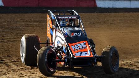 Chris Windom (Canton, Ill.) became the third three-time Tony Hulman Classic winner with his second consecutive victory in the event on Wednesday night at the Terre Haute (Ind.) Action Track. (David Nearpass Photo) (Video Highlights from FloRacing.com)