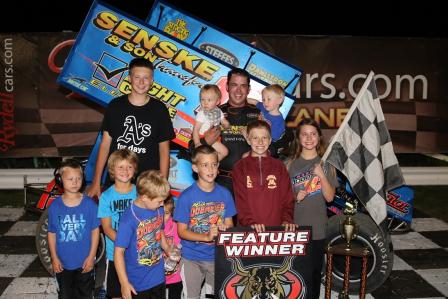 Photo: Mark in Victory Lane at River Cities Speedway (Mike Spieker Photo)   
