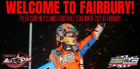 Tyler Courtney won the All Star stop at Fairbury Thursday (Brendan Bauman Photo) (Video Highlights from FloRacing.com)