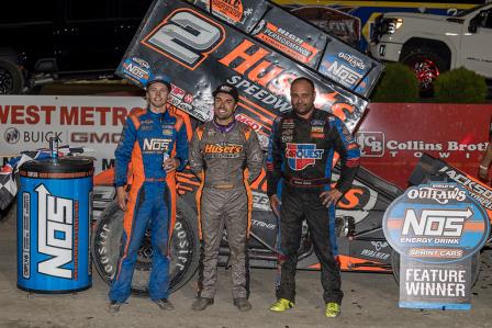 David Gravel won the WoO stop at Granite City Speedway Saturday (Trent Gower Photo) (Video Highlights from DirtVision.com)