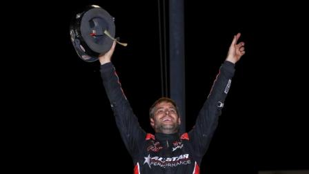 Kyle Cummins (Princeton, Ind.) scored his first career USAC NOS Energy Drink National Midget win on Sunday night at Tri-State Speedway, round four of Indiana Midget Week (Josh James Artwork) (Video Highlights from FloRacing.com)