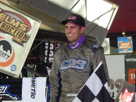Cole Duncan in Victory Lane at Fremont