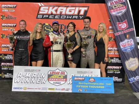 Dominic Scelzi won the Jim Raper Memorial Dirt Cup at Skagit Saturday (Justin Youngquist Photo) (Video Highlights from RacinBoys.com)