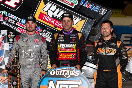 Kerry Madsen won the Jackson Nationals opener Thursday (Trent Gower Photo) (Video Highlights from DirtVision.com)