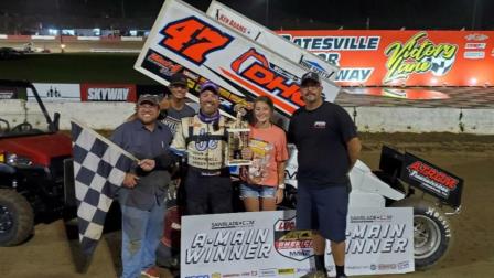 Dale Howard won the ASCS Speedweek opener in Batesville Friday (Matt Ward Photo) (Video Highlights from Racinboys.com)