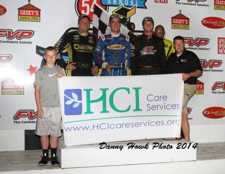 Mark Dobmeier in Victory Lane at Knoxville (Danny Howk Photo)