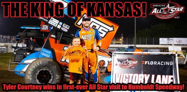 Tyler Courtney Wins in First-ever All STar Visit to Humboldt Speedway