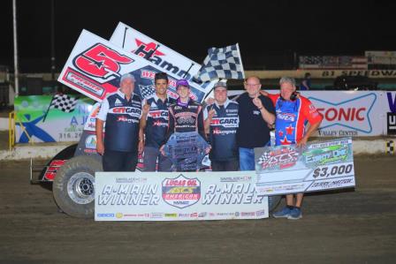 Ryan Timms won the ASCS Speedweek stop at 81 Speedway Thursday (David Cornellson Photo) (Video Highlights from the Racinboys.com)