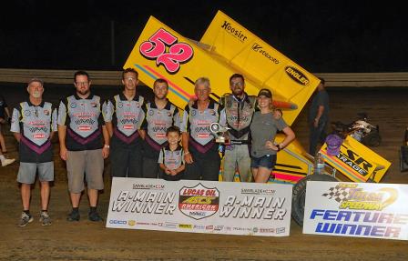 Blake Hahn won the ASCS stop in Tulsa Friday (Lonnie Wheatley Photo) (Video Highlights from RacinBoys.com)