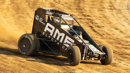 Tanner Thorson scored the victory during Eastern Midget Week Round #3 Thursday night at New Jersey's Bridgeport Motorsports Park. (Rich Forman Photo) (Video Highlights from FloRacing.com)