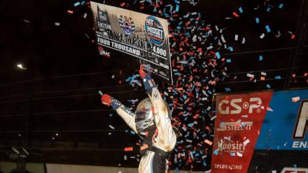 Tanner Thorson won his second consecutive USAC National Midget feature Friday night at Pennsylvania's Bloomsburg Fair Raceway. (Rich Forman Photo) (Video Highlights from FloRacing.com)