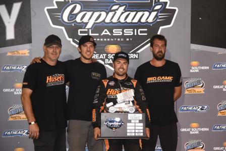 David Gravel won the Capitani Classic Sunday at Knoxville (Paul Arch Photo) (Video Highlights from DirtVision.com)