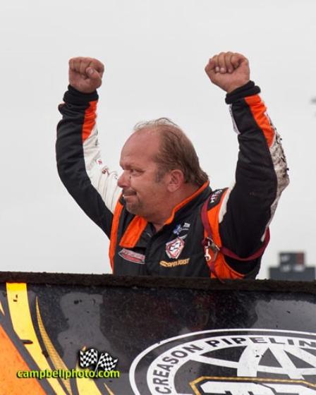 Danny Lasoski won the Non-qualifiers feature on Saturday afternoon (Mike Campbell Photo)