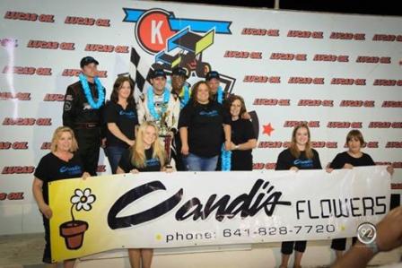 Ian Madsen in Victory Lane at Knoxville (Studio 92 Photography)