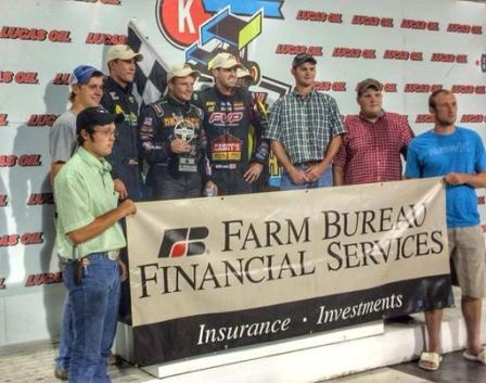 Craig Dollansky in Victory Lane at Knoxville (Rob Kocak Photo)