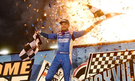 Kyle Larson Achieved a Dream with His Knoxville Nationals Win Saturday Night (Paul Arch Photo) (Video Highlights from DirtVision.com)