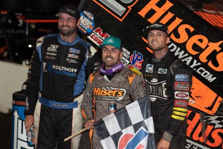 David Gravel topped the WoO field at Huset's on Sunday (Trent Gower Photo) (Video Highlights from DirtVision.com)