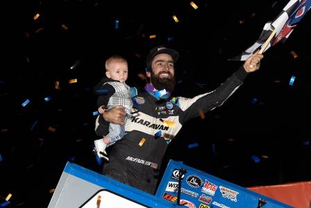 James McFadden won Friday's feature at Skagit (Trent Gower Photo) (Video Highlights from DirtVision.com)