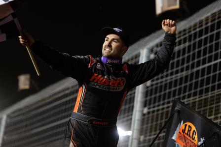 David Gravel won the Friday portion of the World Finals (Trent Gower Photo) (Video Highlights from DirtVision.com)