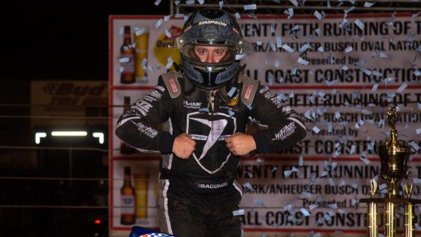 Brady Bacon Finds Last Lap Ovals Fortune Amid Grant