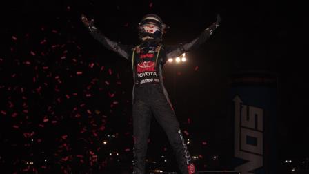Buddy Kofoid (Penngrove, Calif.) extended his USAC NOS Energy Drink Midget National Championship point lead with a feature victory on Wednesday night at California's Merced Speedway. (Devin Mayo Photo) (Video Highlights from FloRacing.com)
